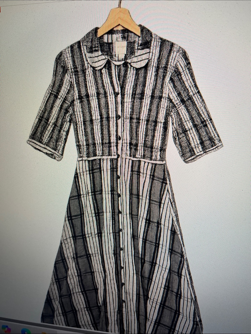 Anthropologie Maeve Plaid Midi Dress / Cottagecore Academia Button Front
Dress - Picture 5 of 10